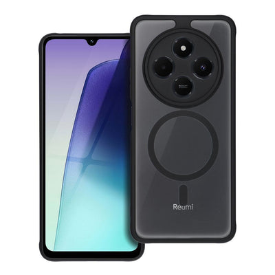 Husa Full mat Mag pentru Xiaomi Redmi 17C 4G / 14C 4G / 14C 5G / Poco C75 4G Compatible cu Magsafe Negru