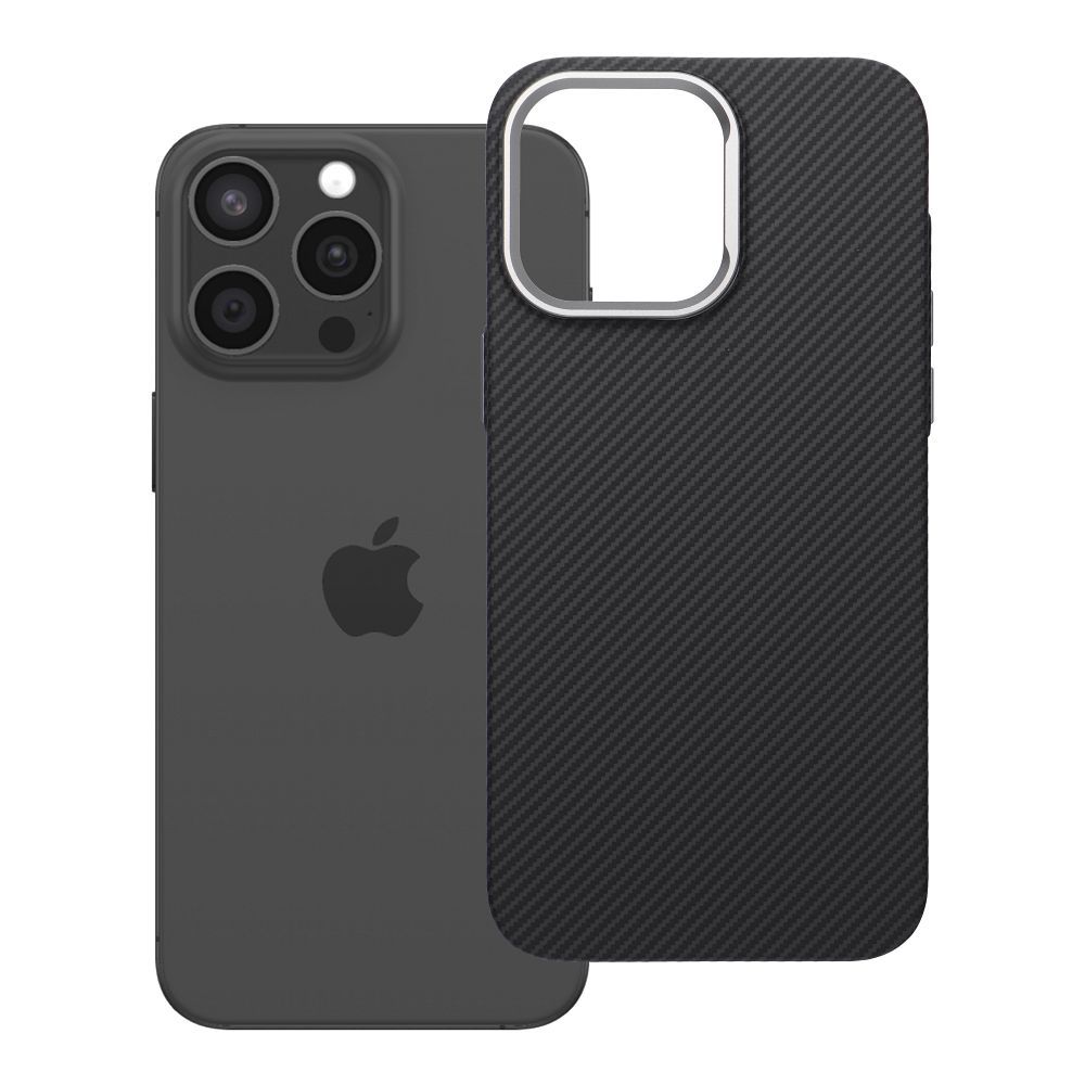 Husa K-look pentru iPhone 15 PRO MAX Compatible cu Magsafe Negru
