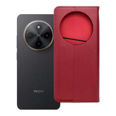 Husa Smart Pro Flip pentru Xiaomi Redmi 17C Book piele Burgundy