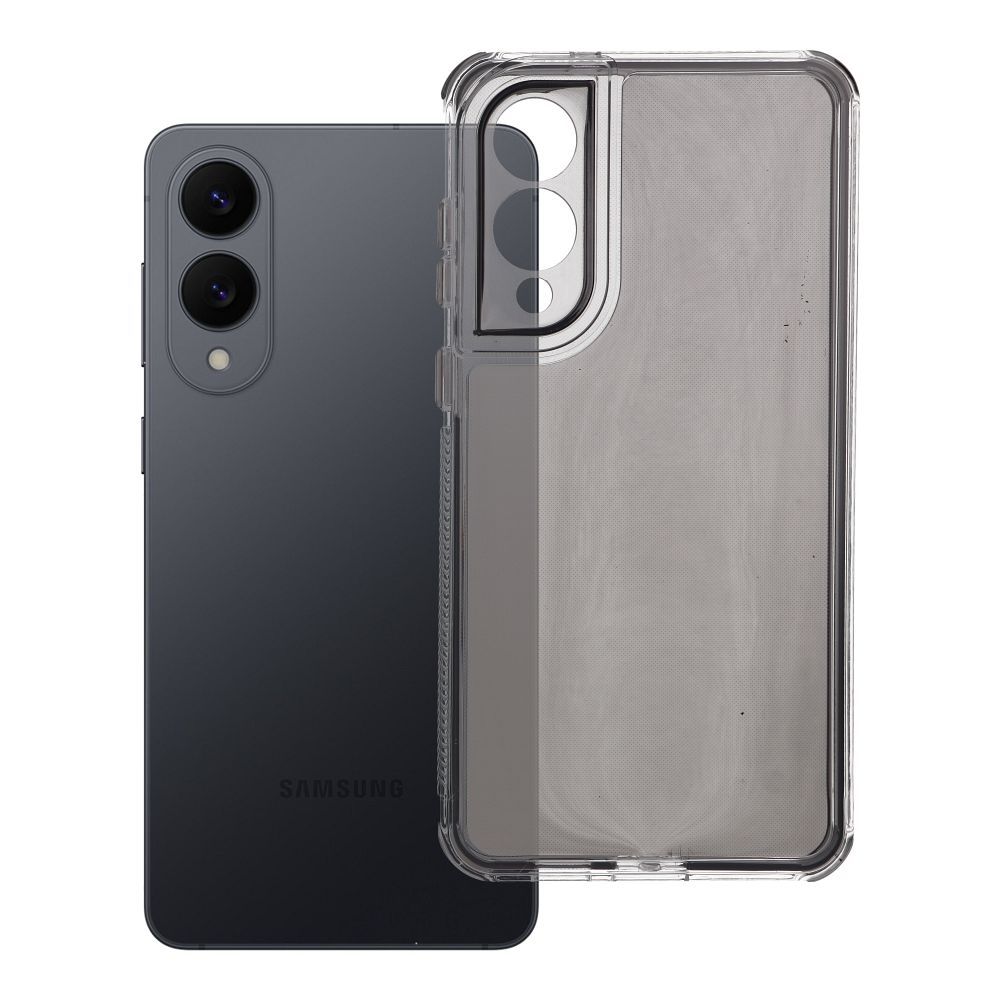 Husa Matrix Transparent pentru Samsung S25 Edge Negru