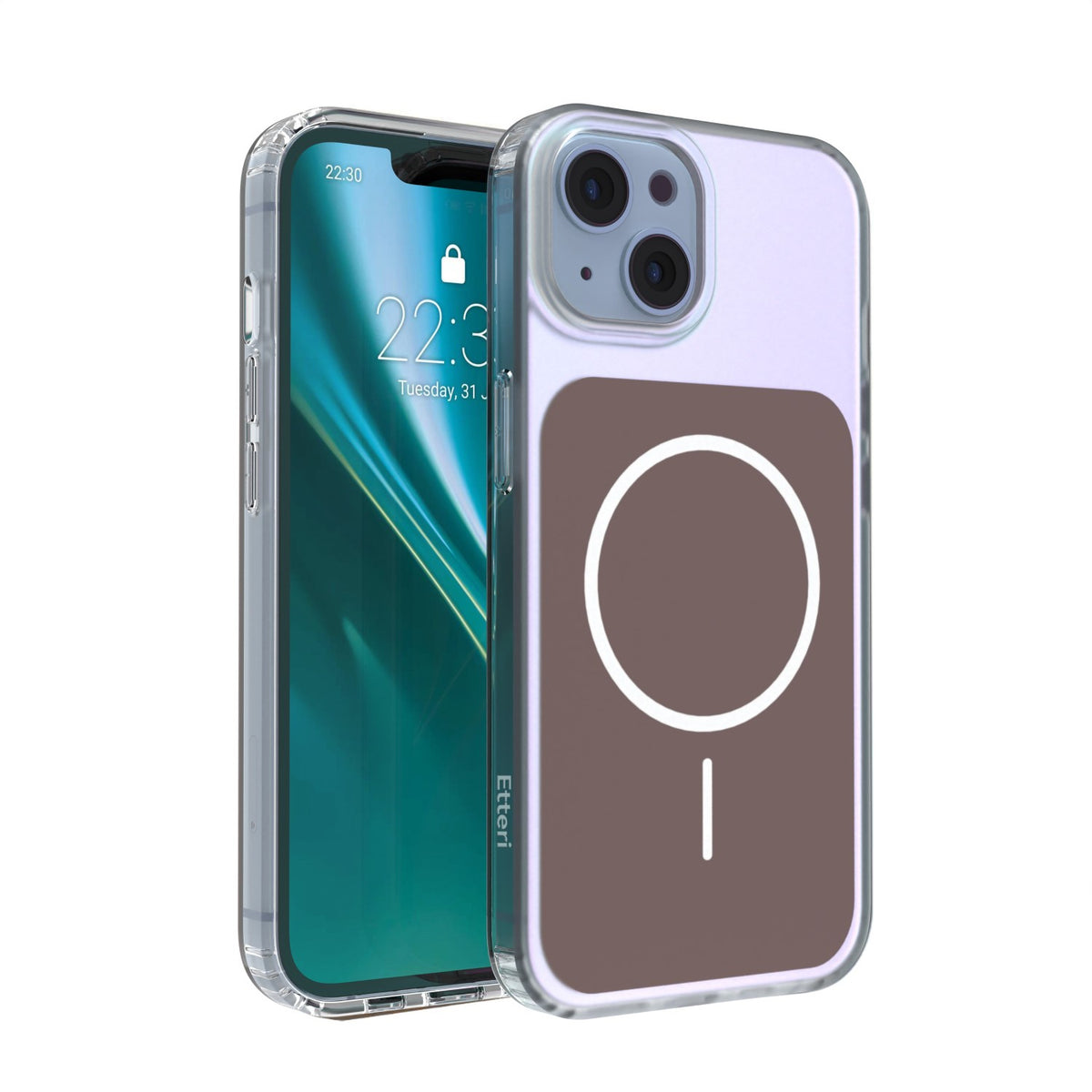 Husa Etteri Hidden Pearl pentru iPhone 13 6,1" Maro