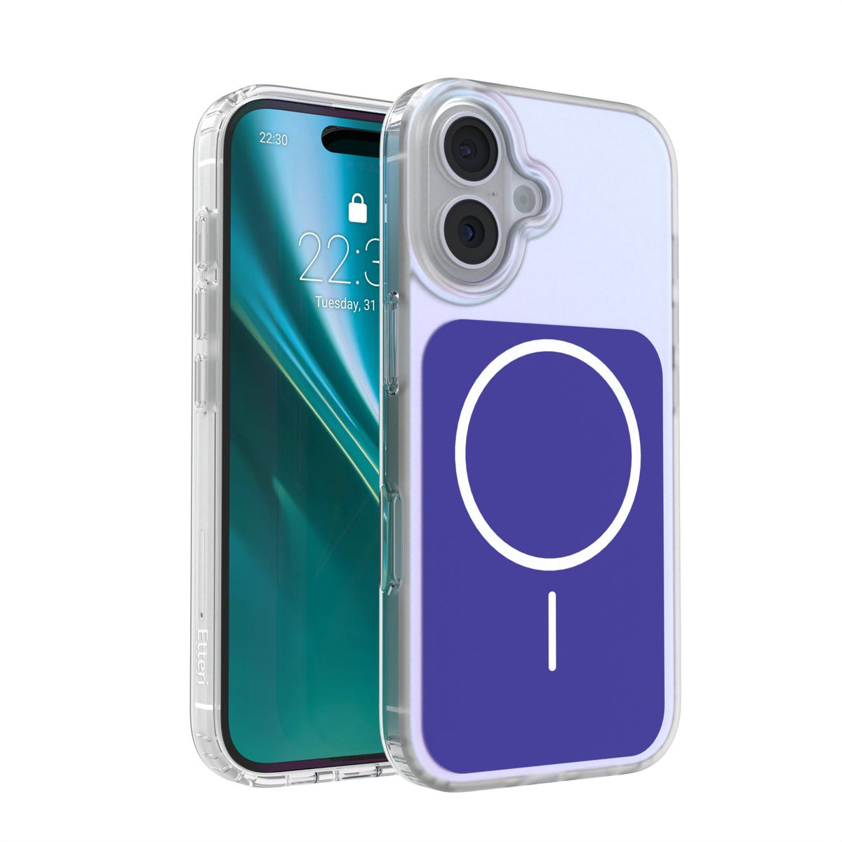 Husa Etteri Hidden Pearl pentru iPhone 16 6,1" Albastru inchis