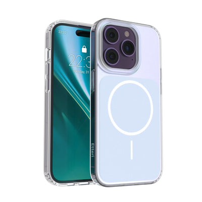 Husa Etteri Hidden Pearl pentru iPhone 14 Pro 6,1" Albastru deschis