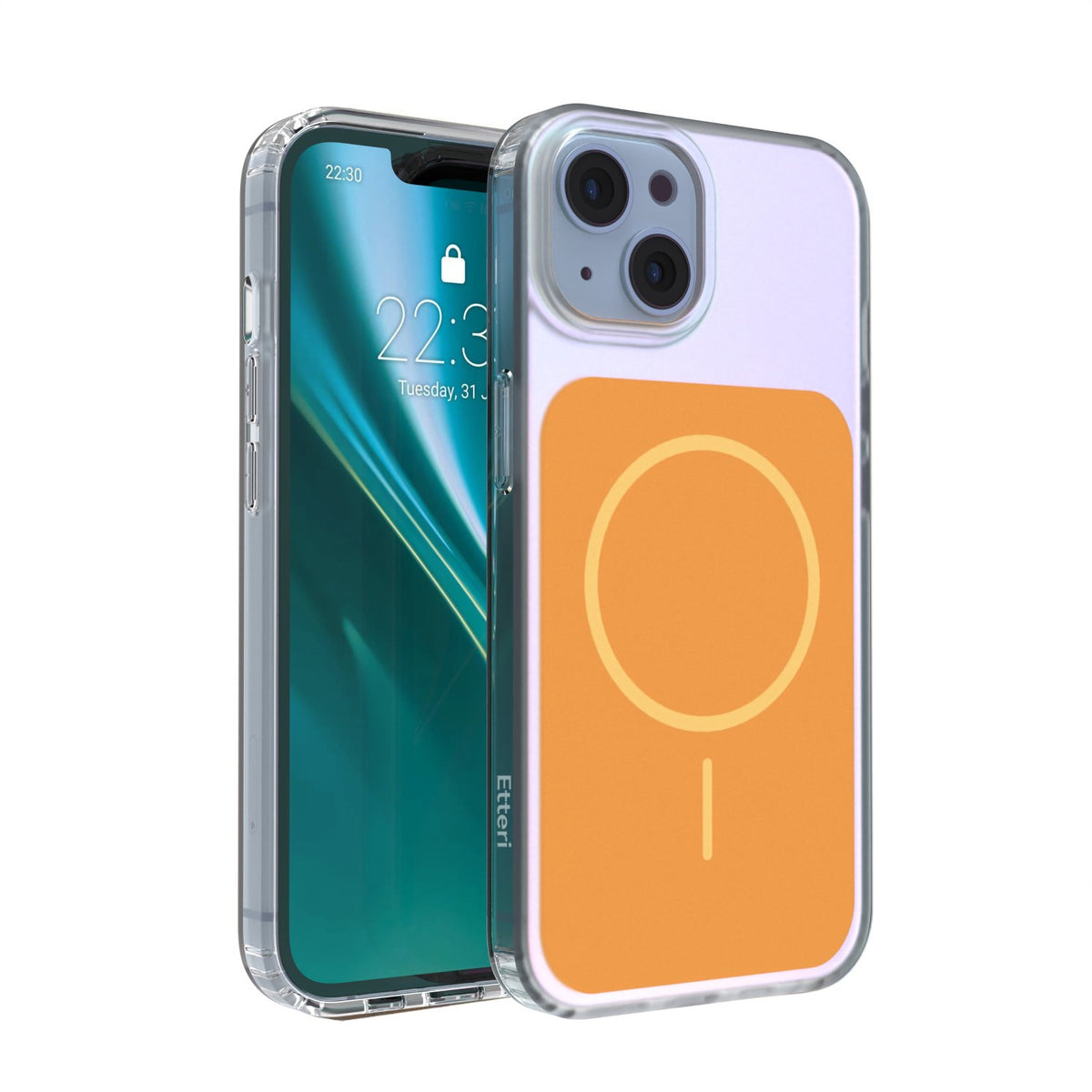 Husa Etteri Hidden Pearl pentru iPhone 14 6,1" Portocaliu