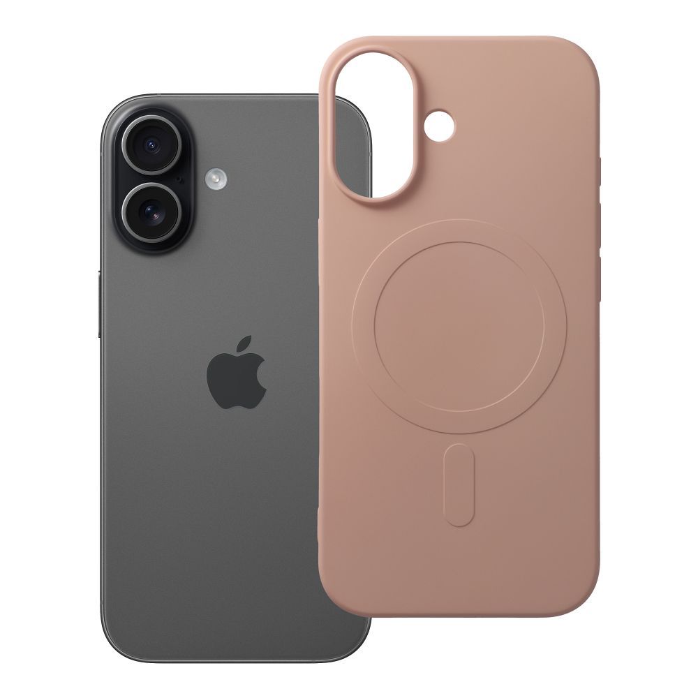 Husa Silicone Mag pentru iPhone 17 Compatible cu Magsafe (Big Hole) Roz