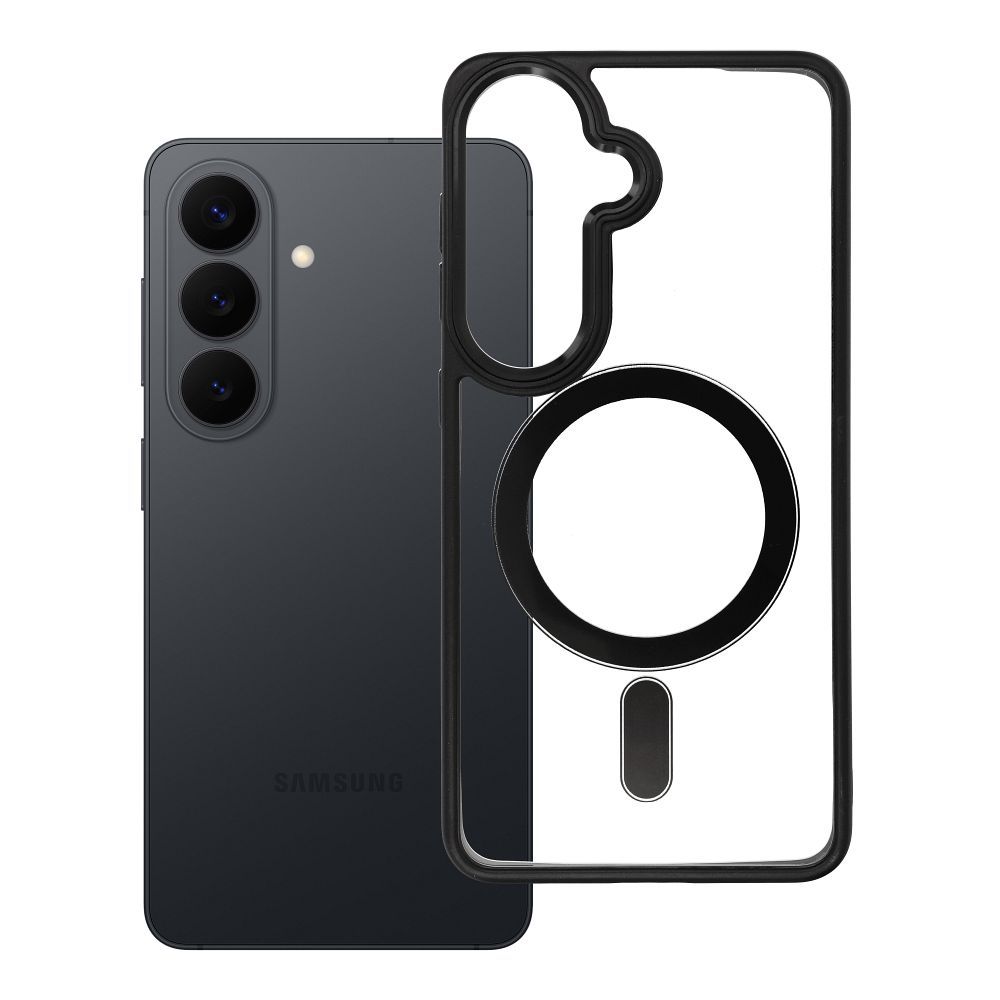 Husa Color Edge Mag pentru Samsung S26 Compatible cu Magsafe Negru