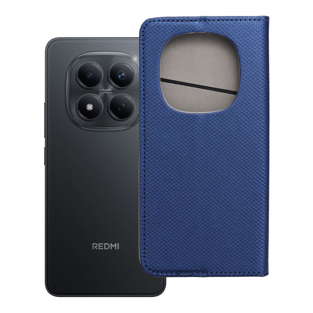 Husa Smart Book pentru Xiaomi Redmi Note 15 5G Bleumarin