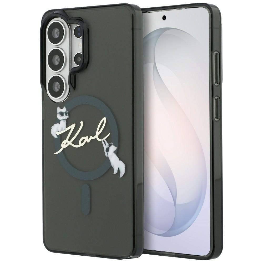 Husa Karl Lagerfeld IML KC Script Magsafe pentru Samsung Galaxy S26 Ultra Negru