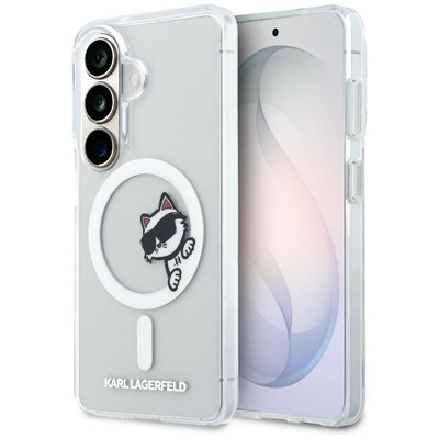 Husa Karl Lagerfeld IML Peekaboo Choupette Magsafe pentru Samsung Galaxy S26 Transparent