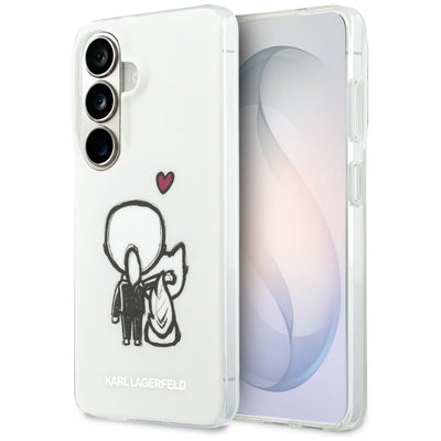 Husa Karl Lagerfeld IML Karl&Choupette Magsafe pentru Samsung Galaxy S26 Transparent