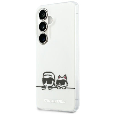 Husa Karl Lagerfeld IML Peekaboo Karl&Choupette Magsafe pentru Samsung Galaxy S26 Transparent