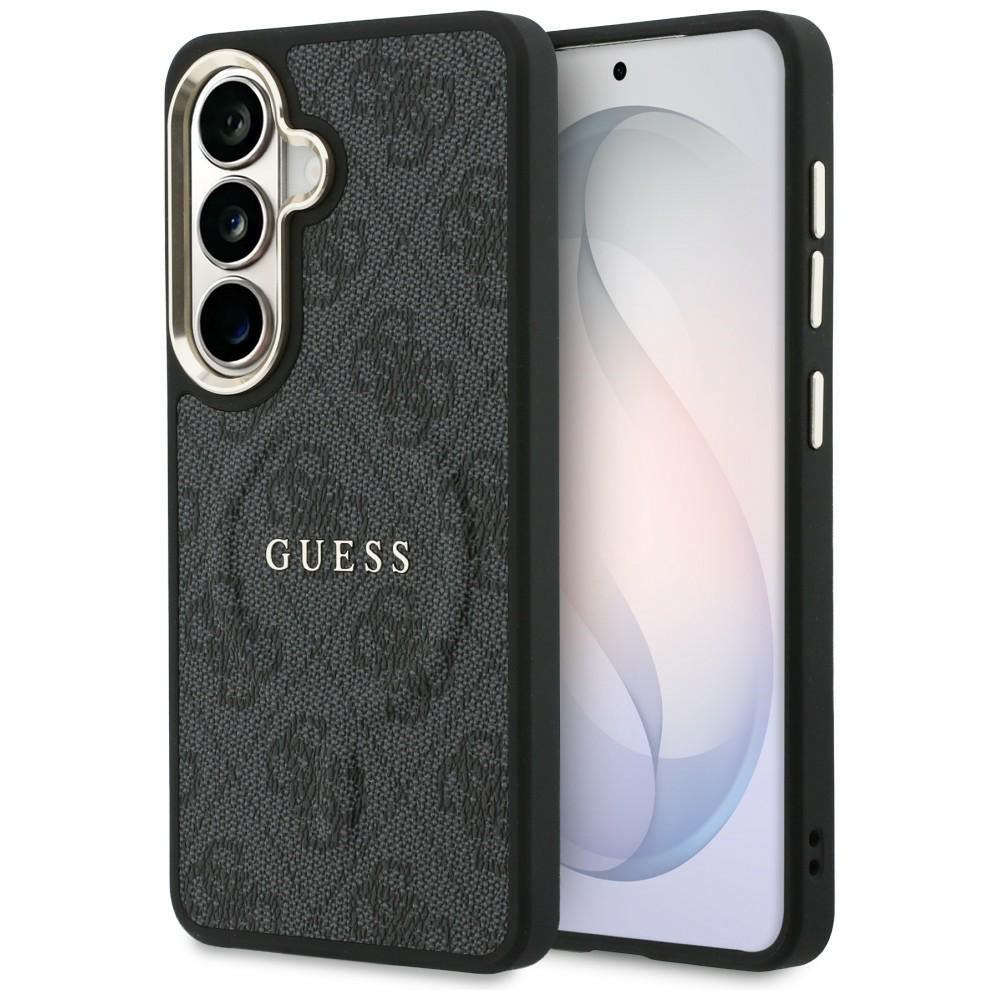 Husa Guess 4G Embossed Ring Magsafe pentru Samsung Galaxy S26 Negru