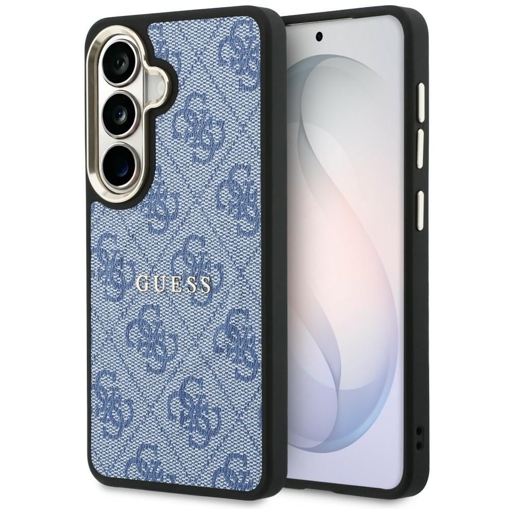 Husa Guess 4G Embossed Ring Magsafe pentru Samsung Galaxy S26 Plus Albastru