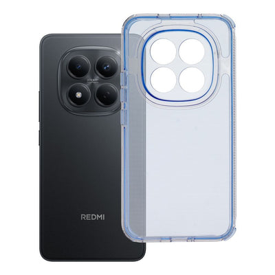Husa Matrix Transparent pentru Xiaomi Redmi Note 15 PRO Plus 5G Albastru