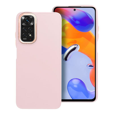Husa Frame pentru Xiaomi Redmi Note 11 / 11S Powder Roz