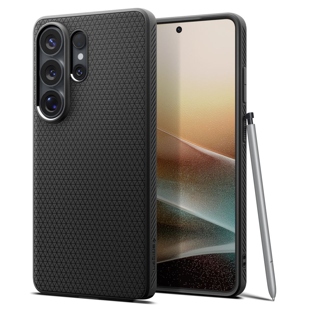 Husa Spigen Liquid Air Galaxy S26 Ultra mat Negru