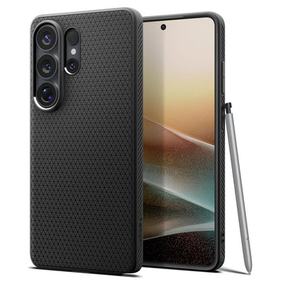 Husa Spigen Liquid Air Galaxy S26 Ultra mat Negru