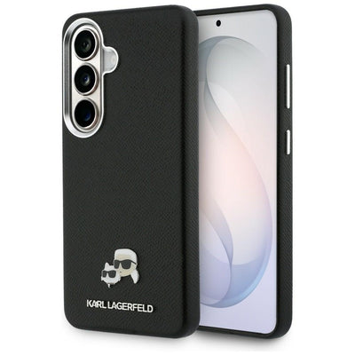Husa Karl Lagerfeld Saffiano KC Metal Logo Magsafe pentru Samsung Galaxy S26 Negru