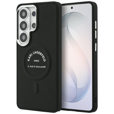 Husa Karl Lagerfeld Embossed Ring RSG Logo Magsafe pentru Samsung Galaxy S26 Ultra Negru