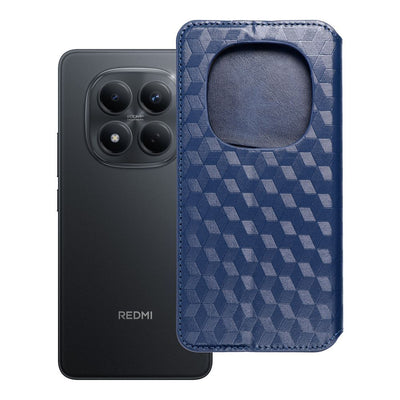 Husa Cubic Book Flip pentru Xiaomi Redmi Note 15 PRO 5G Albastru