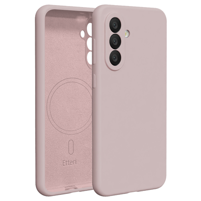 Husa Etteri Silicone Mag pentru Samsung Galaxy A37 5G Roz deschis