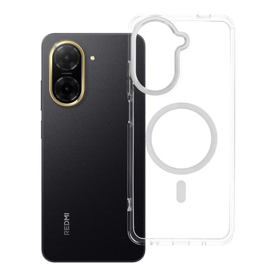 Husa Frame Transparent Hybrid Mag pentru Xiaomi Redmi A5 Compatible cu Magsafe Transparent