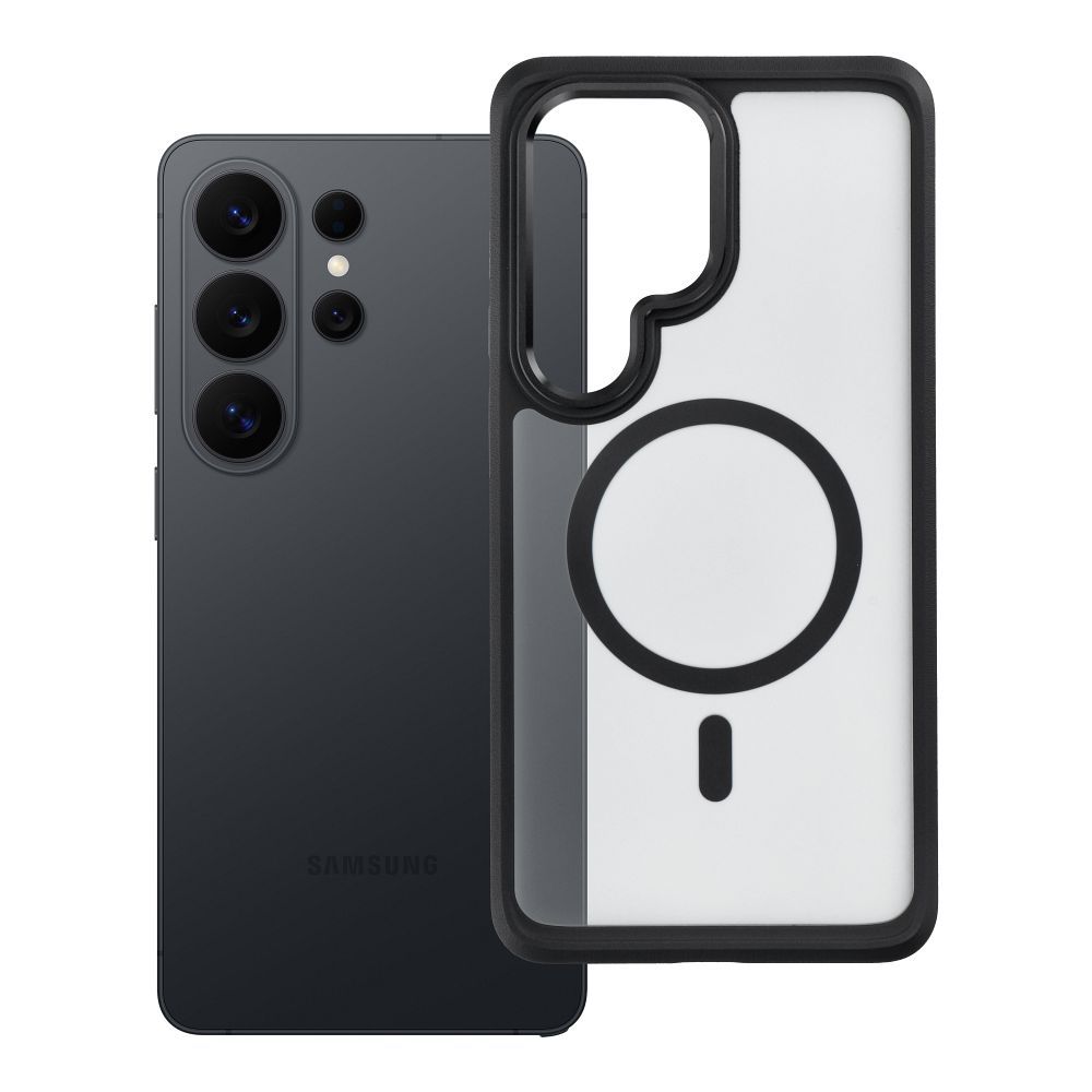 Husa Forcell pentru Samsung S26 Ultra F-protect Smoke Hybrid Premium Compatible cu Magsafe Negru