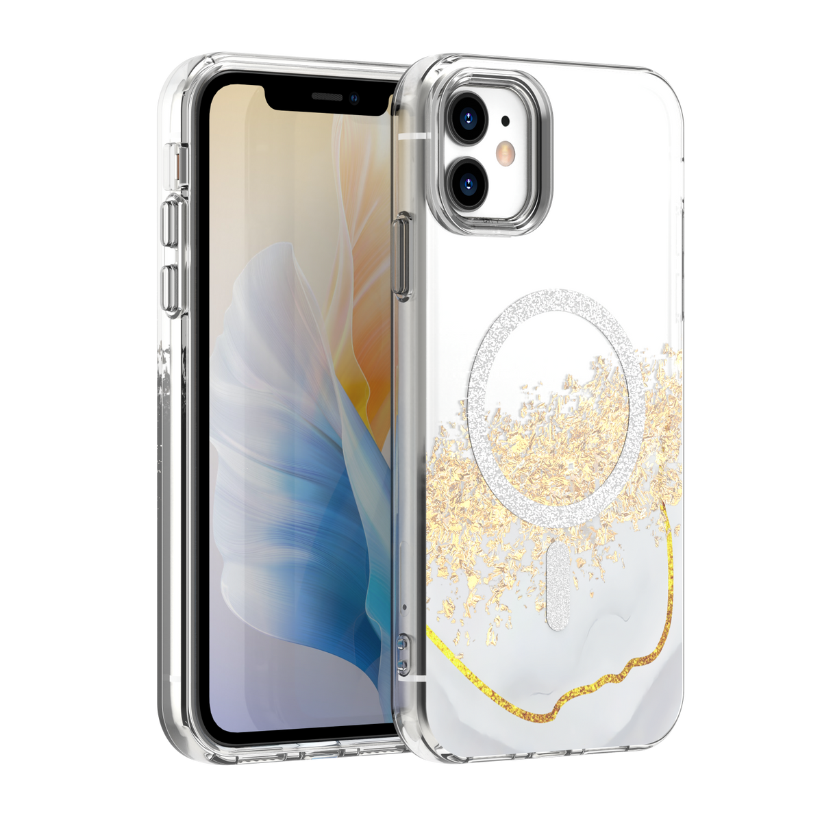 Husa Epoxy Mag pentru iPhone 11 Alb
