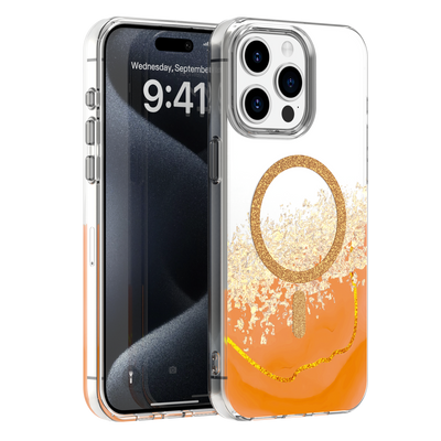 Husa Epoxy Mag pentru iPhone 15 Pro 6,1" Portocaliu