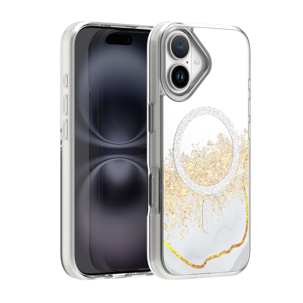 Husa Epoxy Mag pentru iPhone 16 6,1" Alb