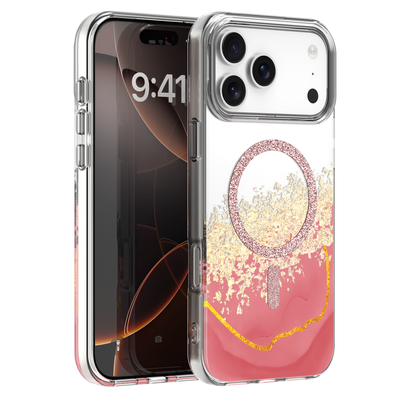 Husa Epoxy Mag pentru iPhone 17 Pro Max 6,9'' Roz