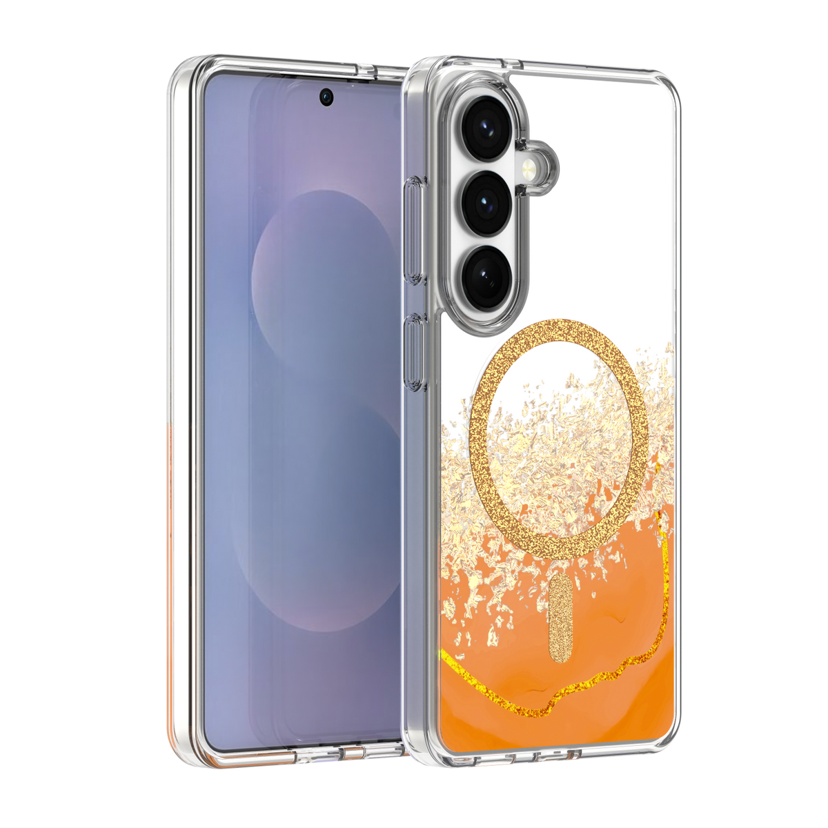 Husa Epoxy Mag pentru Samsung Galaxy S26 Portocaliu