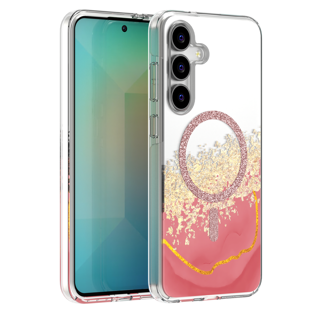 Husa Epoxy Mag pentru Samsung Galaxy S25 FE Roz