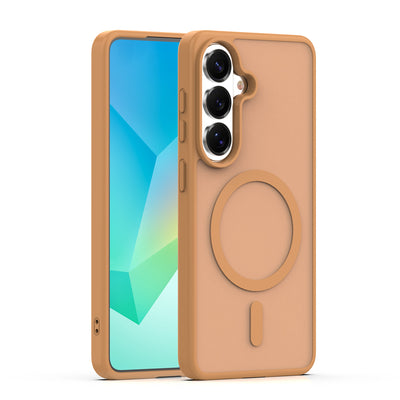 Husa Mag Matt pentru Samsung Galaxy S26 Plus Maro Big Hole