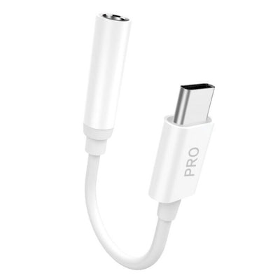 Adaptor Dudao Audio Casti Adaptor From USB Type C To Mini Jack 3.5 Mm Alb (L16cpro Alb)