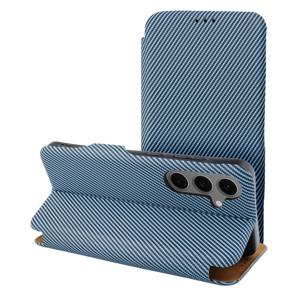 Husa Folio Side Magnet Flip pentru Samsung S25 Plus Albastru