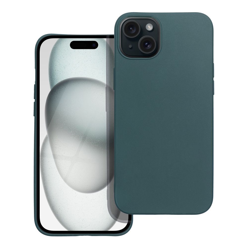Husa Matt pentru iPhone 15 Plus Verde inchis