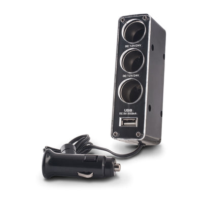 Cablu Forever Socket Splitter 3in1 cu USB Css-03