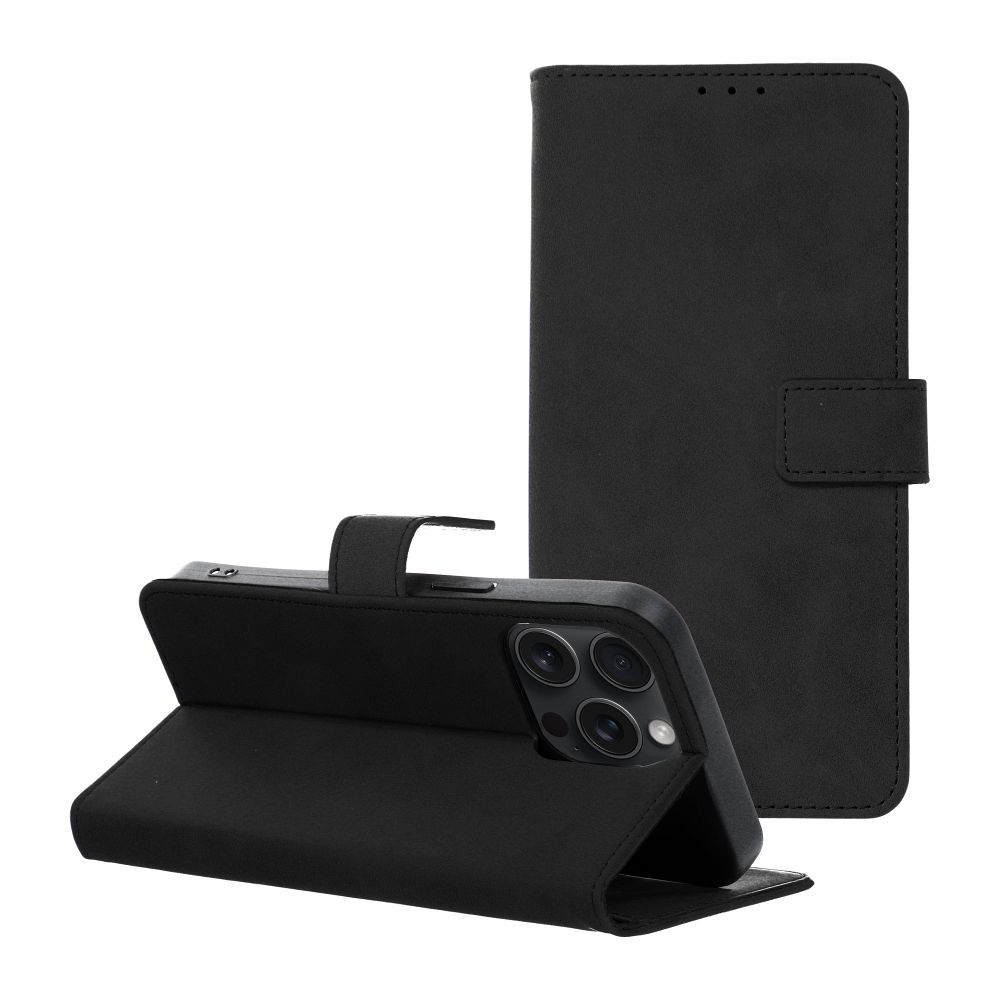 Husa Tender Book Flip pentru iPhone 15 PRO MAX Negru