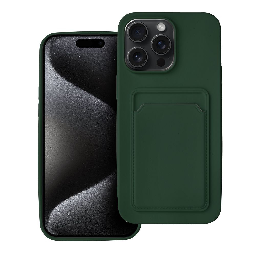Husa pentru iPhone 15 PRO MAX Card Verde