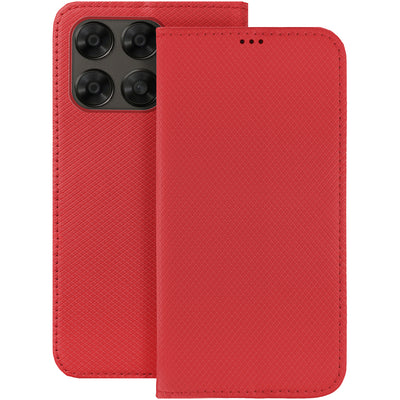 Husa Smart Magnet pentru Motorola Moto G67 5G / G77 5G Rosu