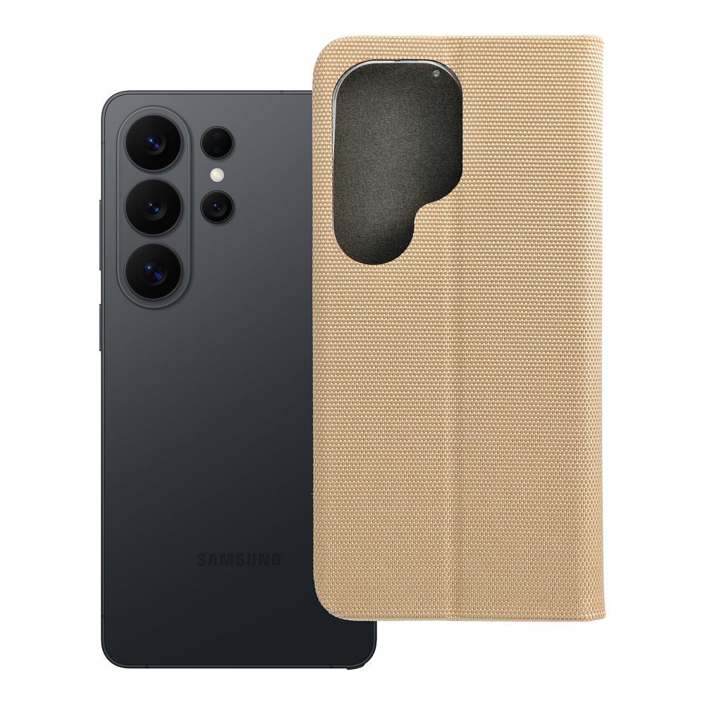 Husa Sensitive Book Flip pentru Samsung S26 Ultra Auriu