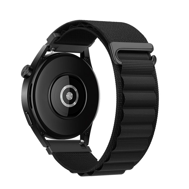 Curea Forcell To Samsung Galaxy Watch F-design Fs05 Polyester Fiber Buckle 20 Mm Negru