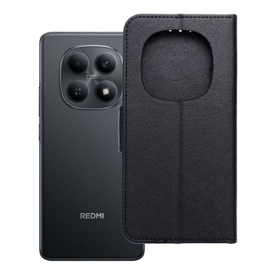 Husa Fancy Book Flip pentru Xiaomi Redmi Note 15 5G Negru