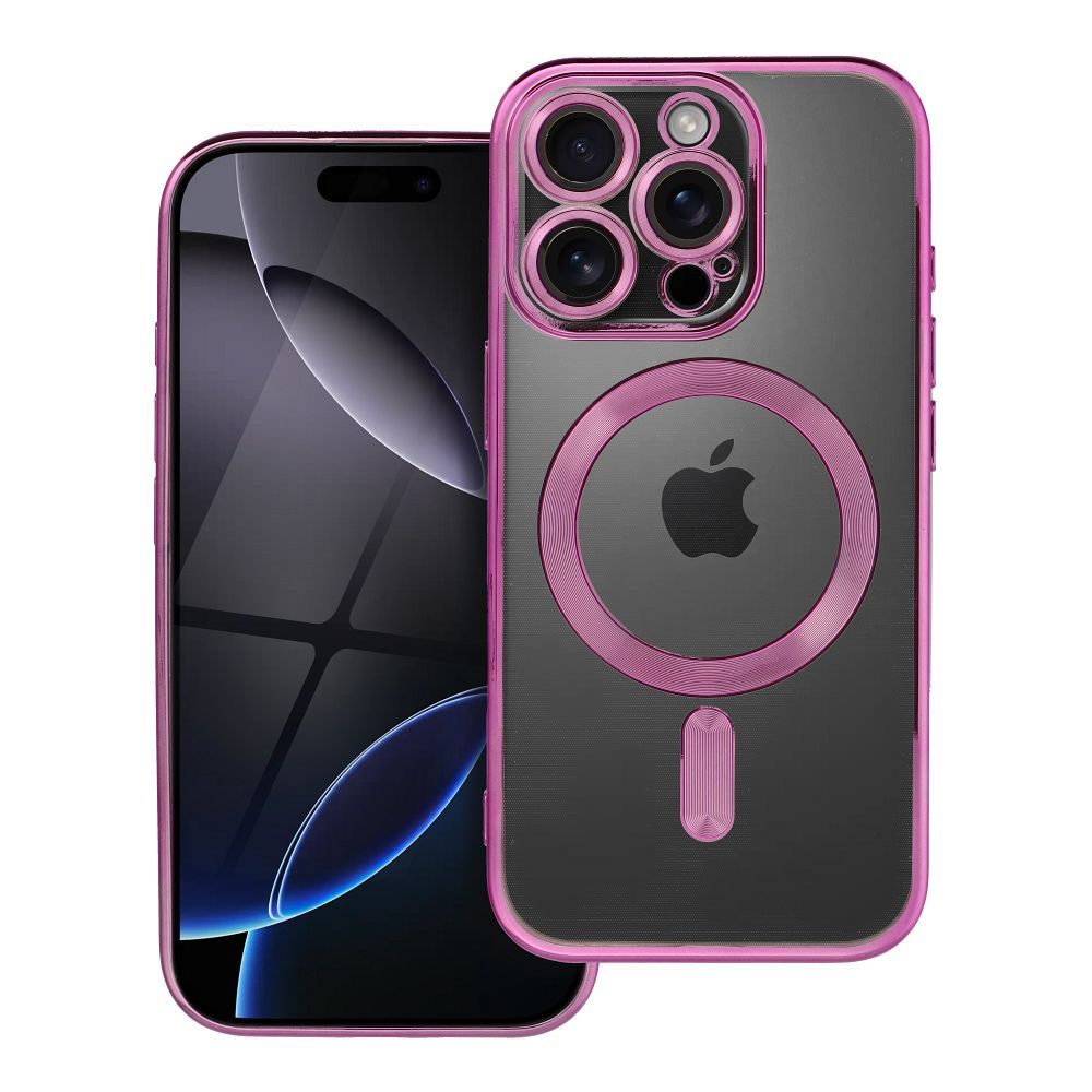 Husa Electro Mag pentru iPhone 16 PRO Compatible cu Magsafe Roz