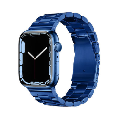 Curea Forcell To Apple Watch F-design Fa10 Steel Clasp 42 / 44 / 45 / 49 Mm Albastru