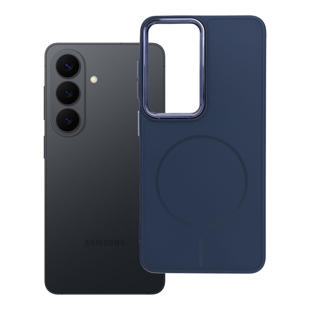 Husa Frame Mag pentru Samsung S26 Compatible cu Magsafe Bleumarin