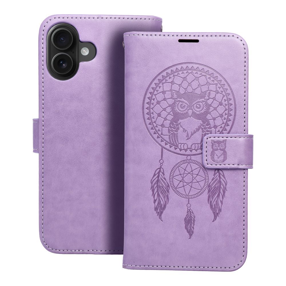 Husa Mezzo Book Flip pentru iPhone 16 Plus Dreamcatcher Violet