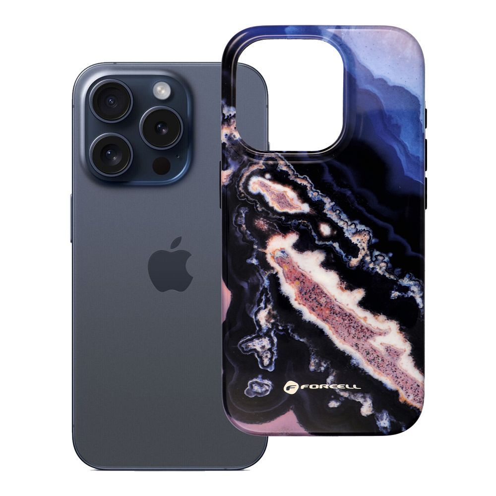 Husa Forcell pentru iPhone 15 PRO F-protect Mirage Compatible cu Magsafe Military Drop-test Auriu Island