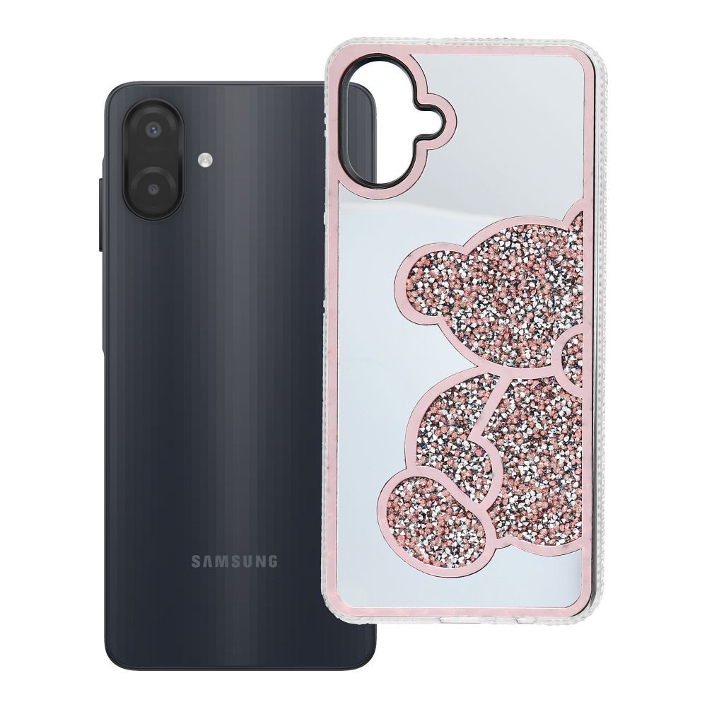 Husa Teddy Bear pentru Samsung A07 / A08 Roz